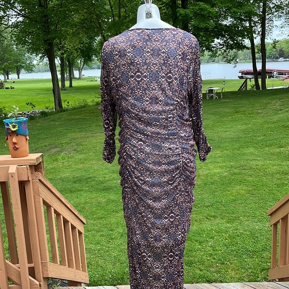 NWOT NY Collection ruched maxi 1X-2X - Picture 4 of 13